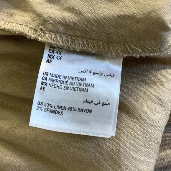 INC International Concepts Flat Front Crop Pants Belt Strap & Waistband New - Picture 6 of 6